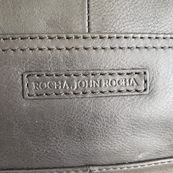 Rocha John Rocha Black Leather Handbag - Picture 8 of 11